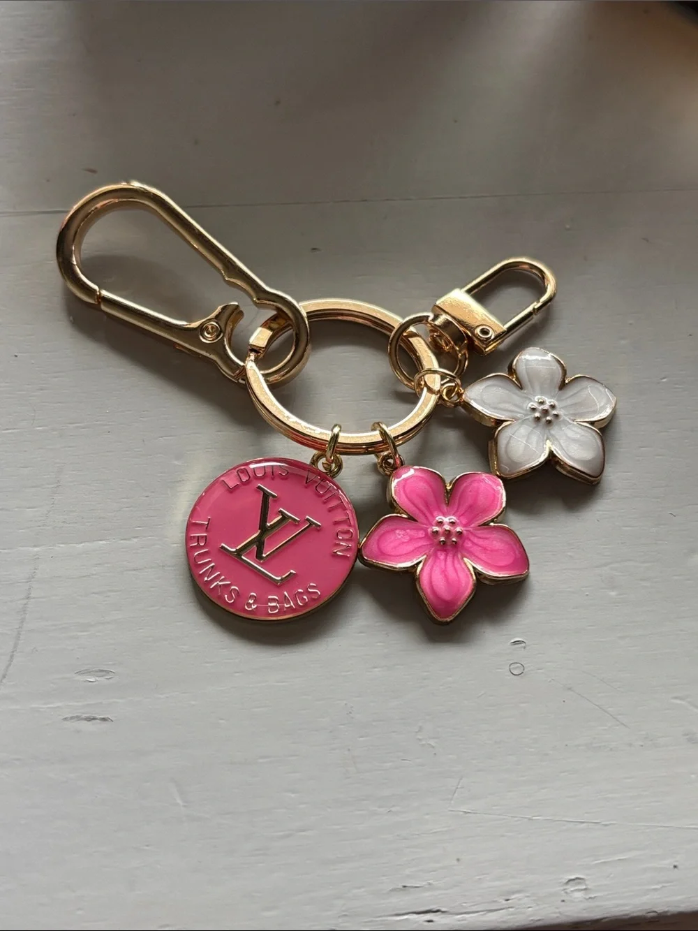Louis Vuitton zipper pull keychain
